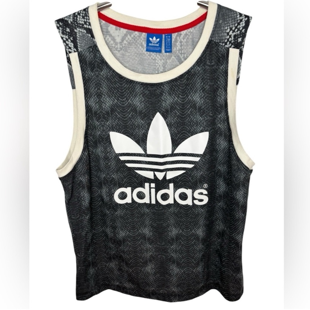 Adidas Black and White Tank Top
